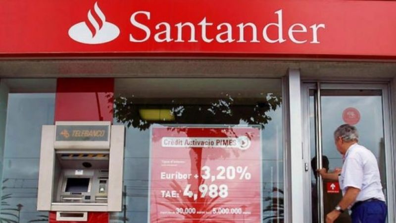 Banco Santander cierra 176 sucursales