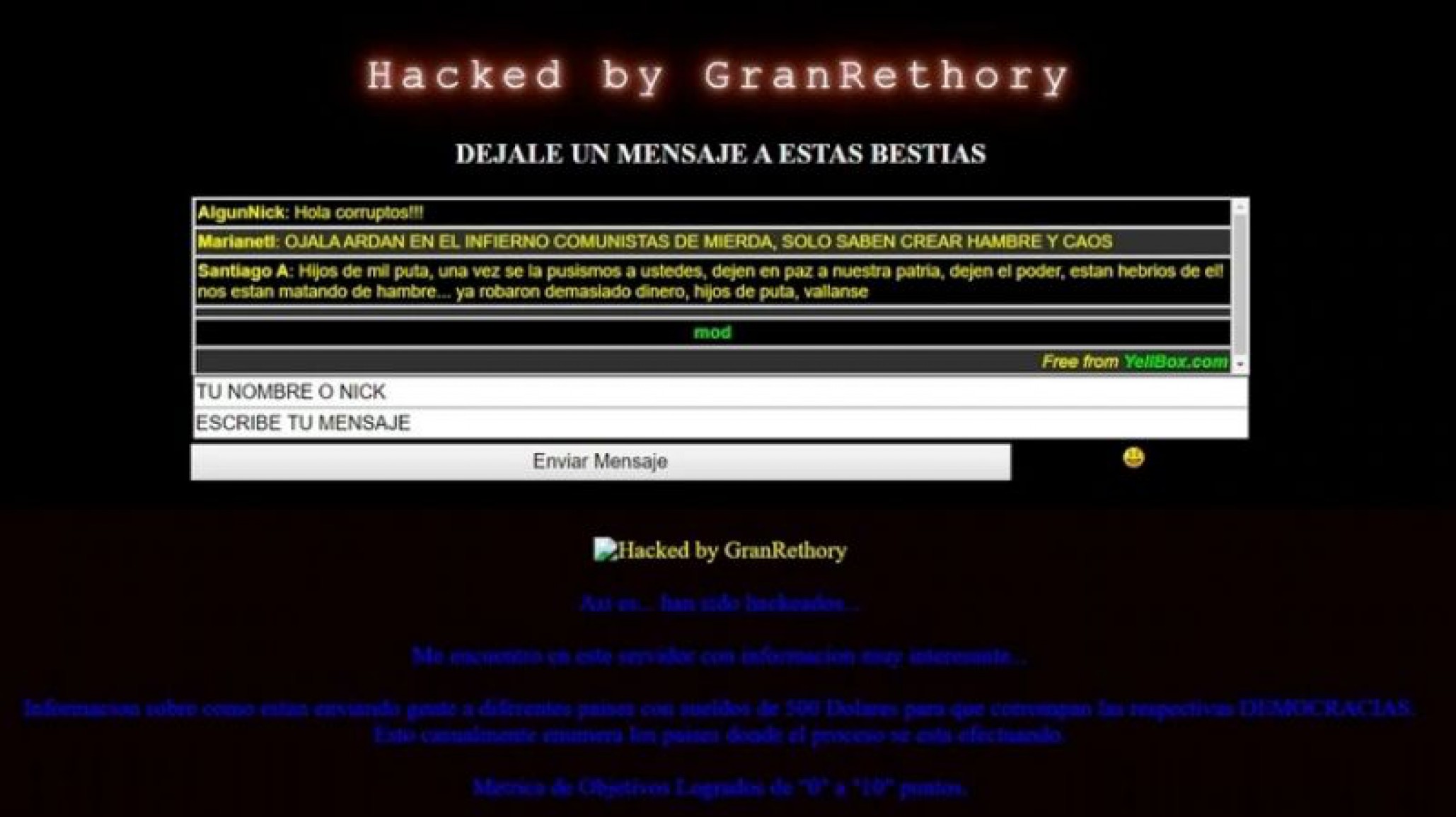 Hackearon la web del Foro de Sao Paulo