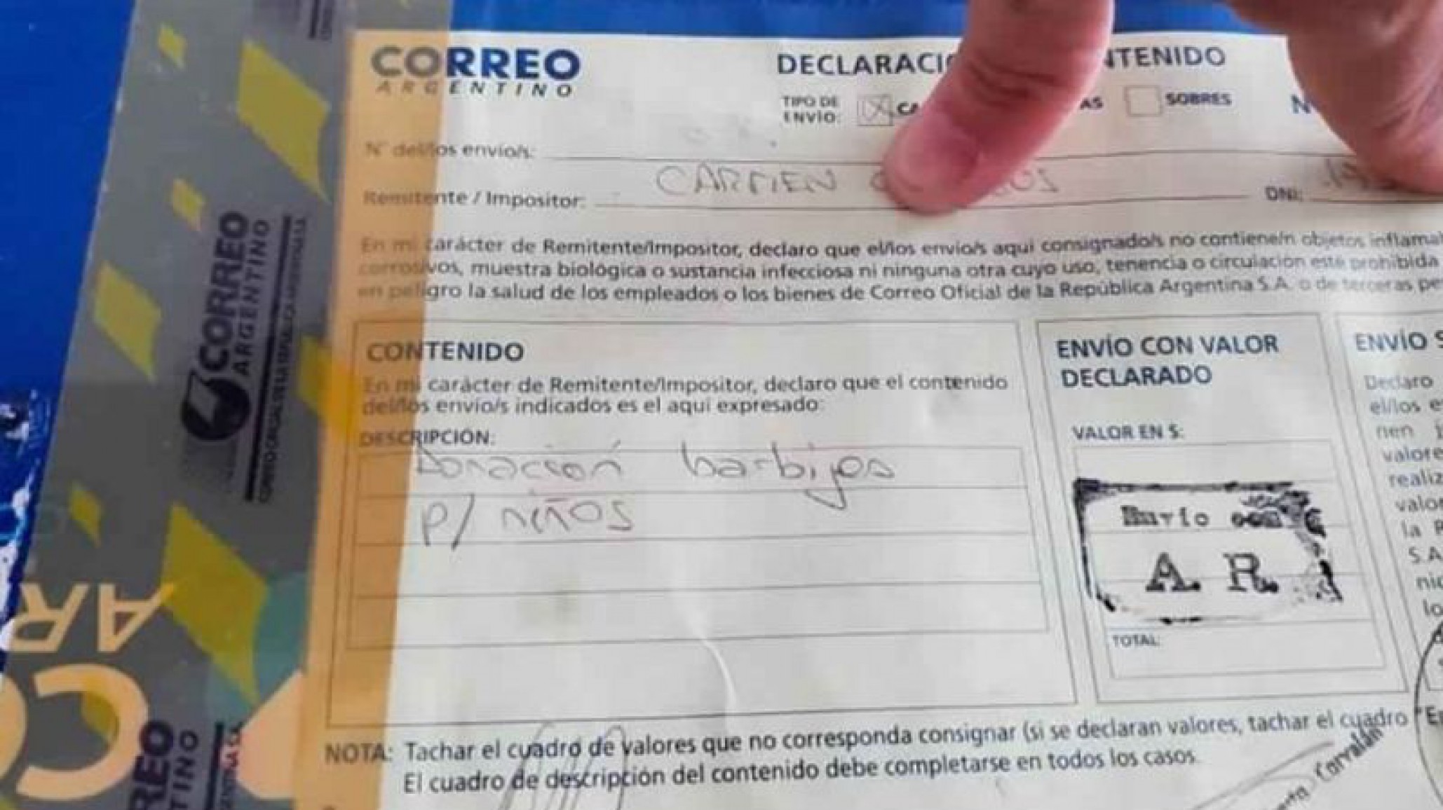 Doctora denunció que la Aduana no permitió ingresar donaciones al pais