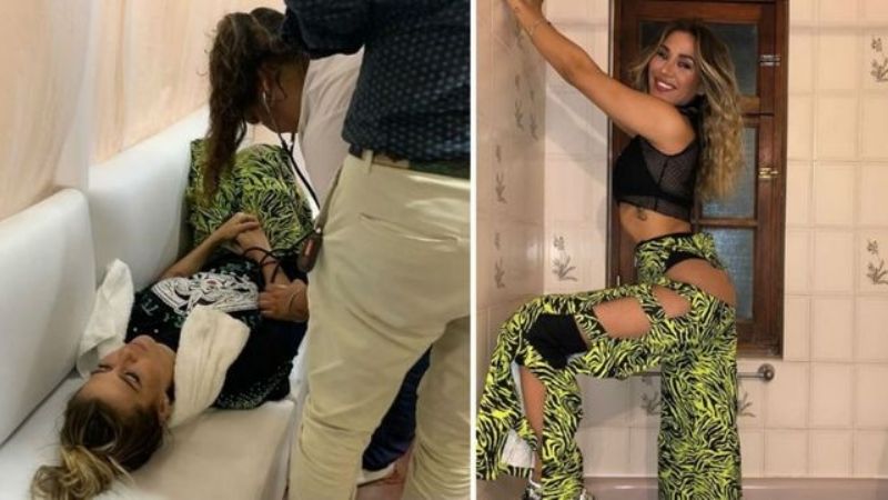 ¿Por qué se cayó Jimena Barón? La cantante explicó lo que pasó