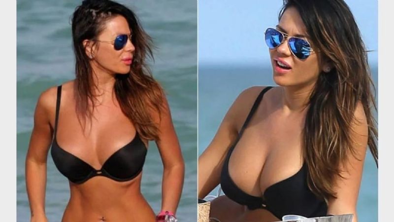 “¡Mamadera!” Karina Jelinek incendió las redes desde la pileta