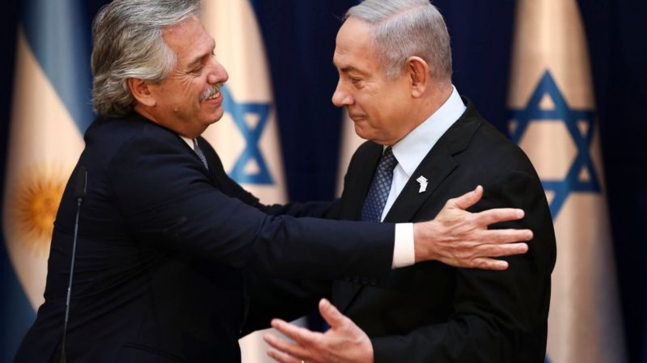 Alberto Fernández se reunió con Benjamin Netanyahu