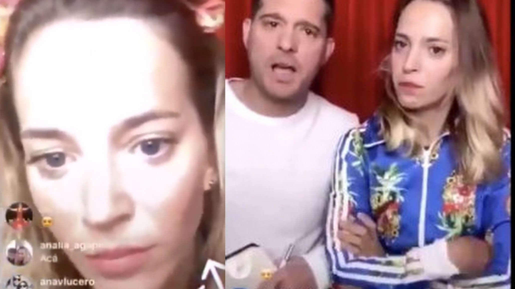 ¿Luisana Lopilato hace gestos para pedir ayuda?