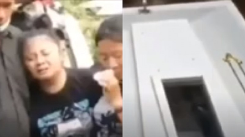 Estremecedor video: un cadáver “saluda” desde el ataúd