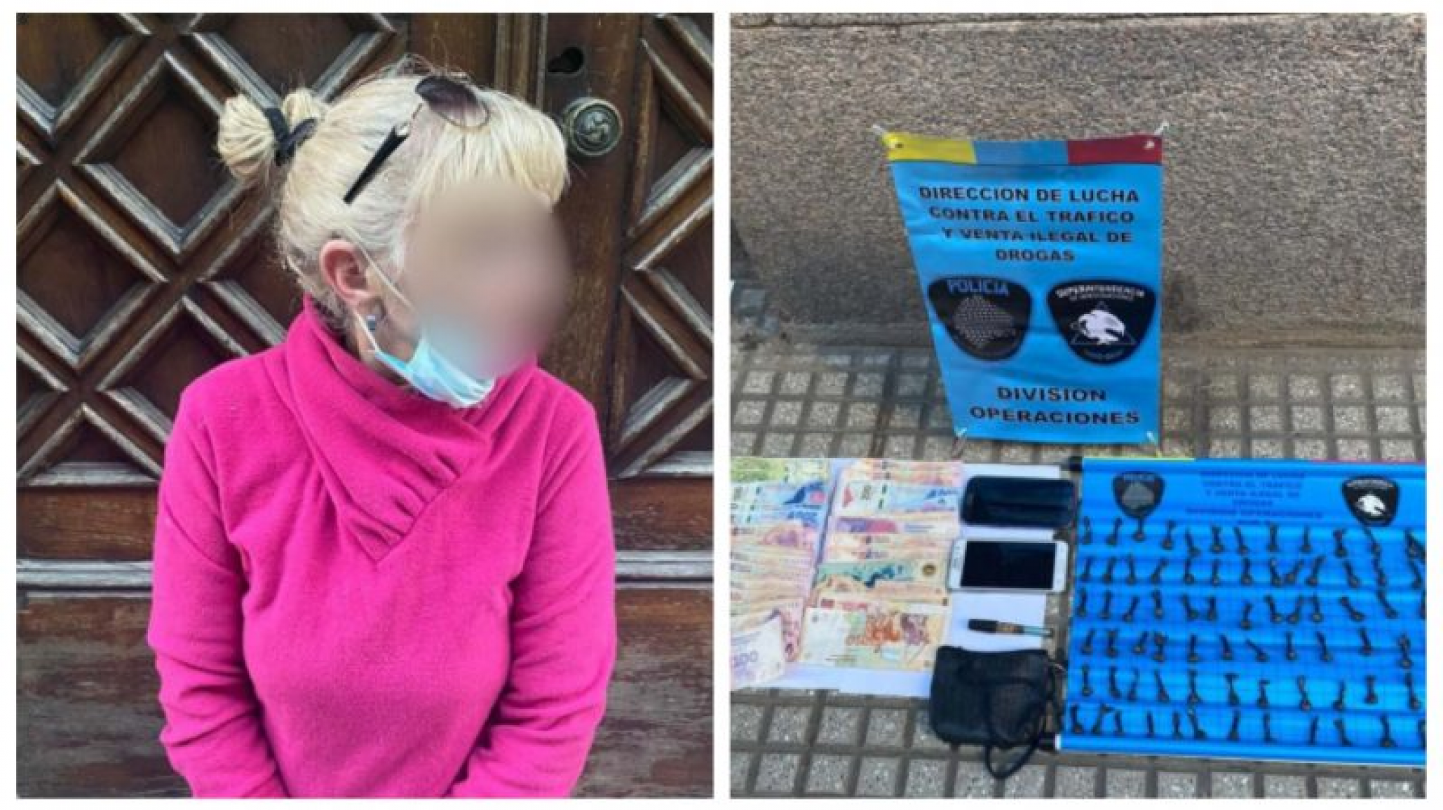 “Narco abuela” detenida: llevaba 80 dosis de cocaína