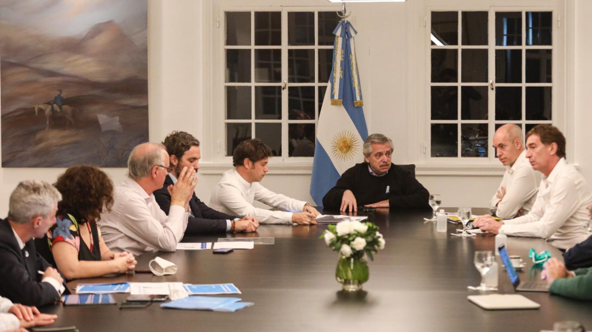 Cumbre en Olivos: Alberto Fernández está reunido con Larreta y Kicillof