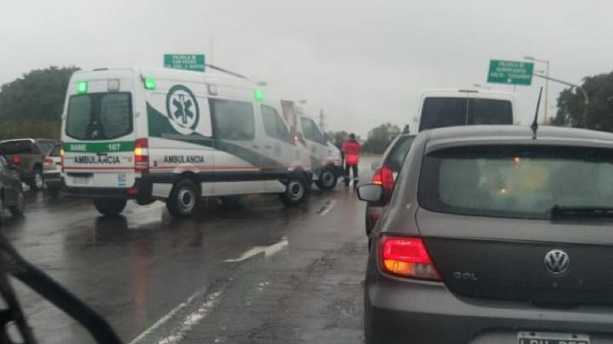 Brutal choque en cadena deja varios heridos