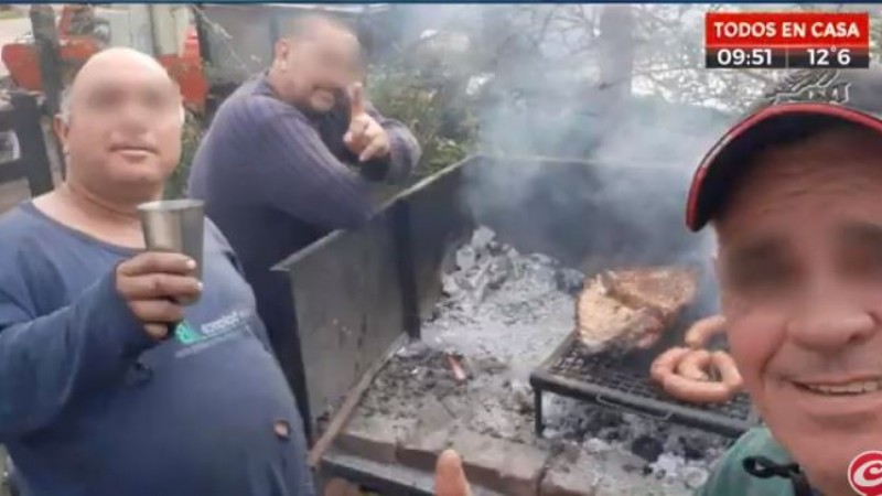 Recibió el alta el viernes por coronavirus y al otro día hizo un asado con amigos