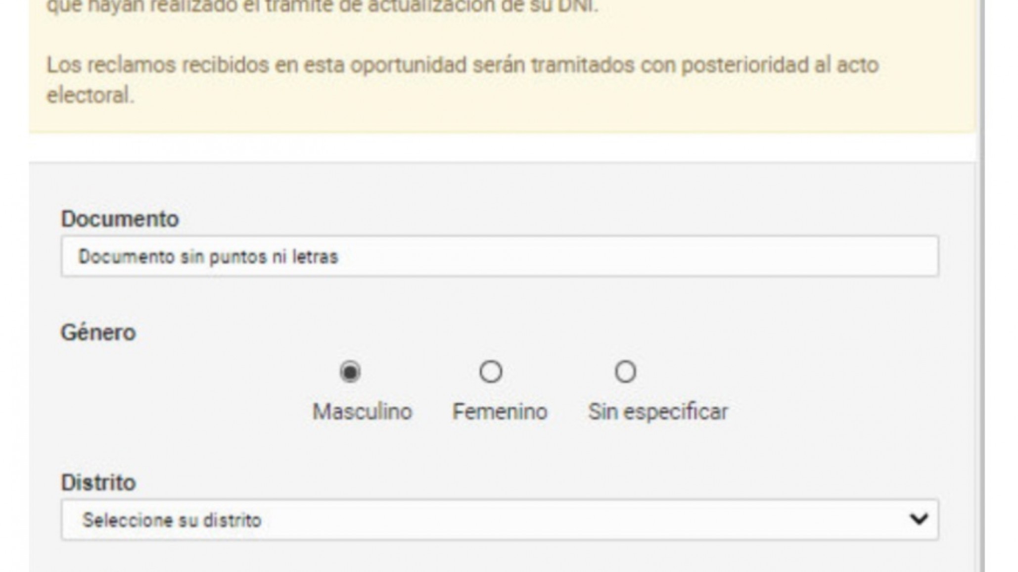 Elecciones: Consultá el padrón definitivo
