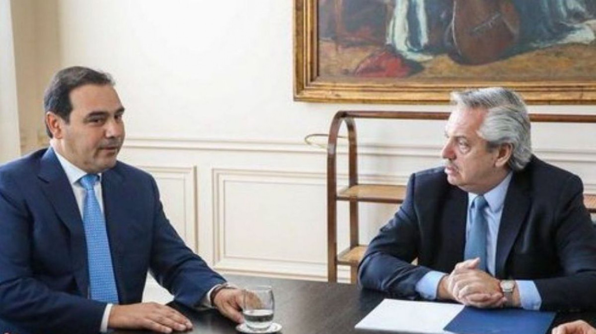 Alberto Fernández se puso a disposición de Valdés y se comprometió a dar líneas de ayuda a los productores