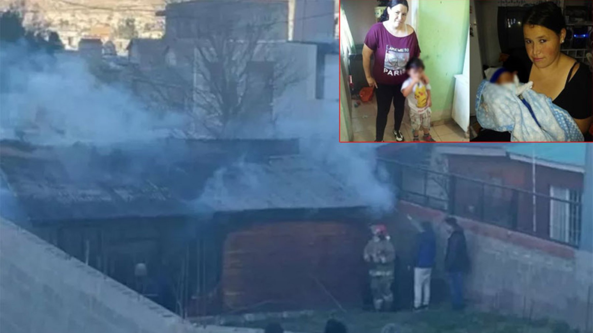 Incendio fatal: el niño sobreviviente junto a su padre reciben contención psicológica