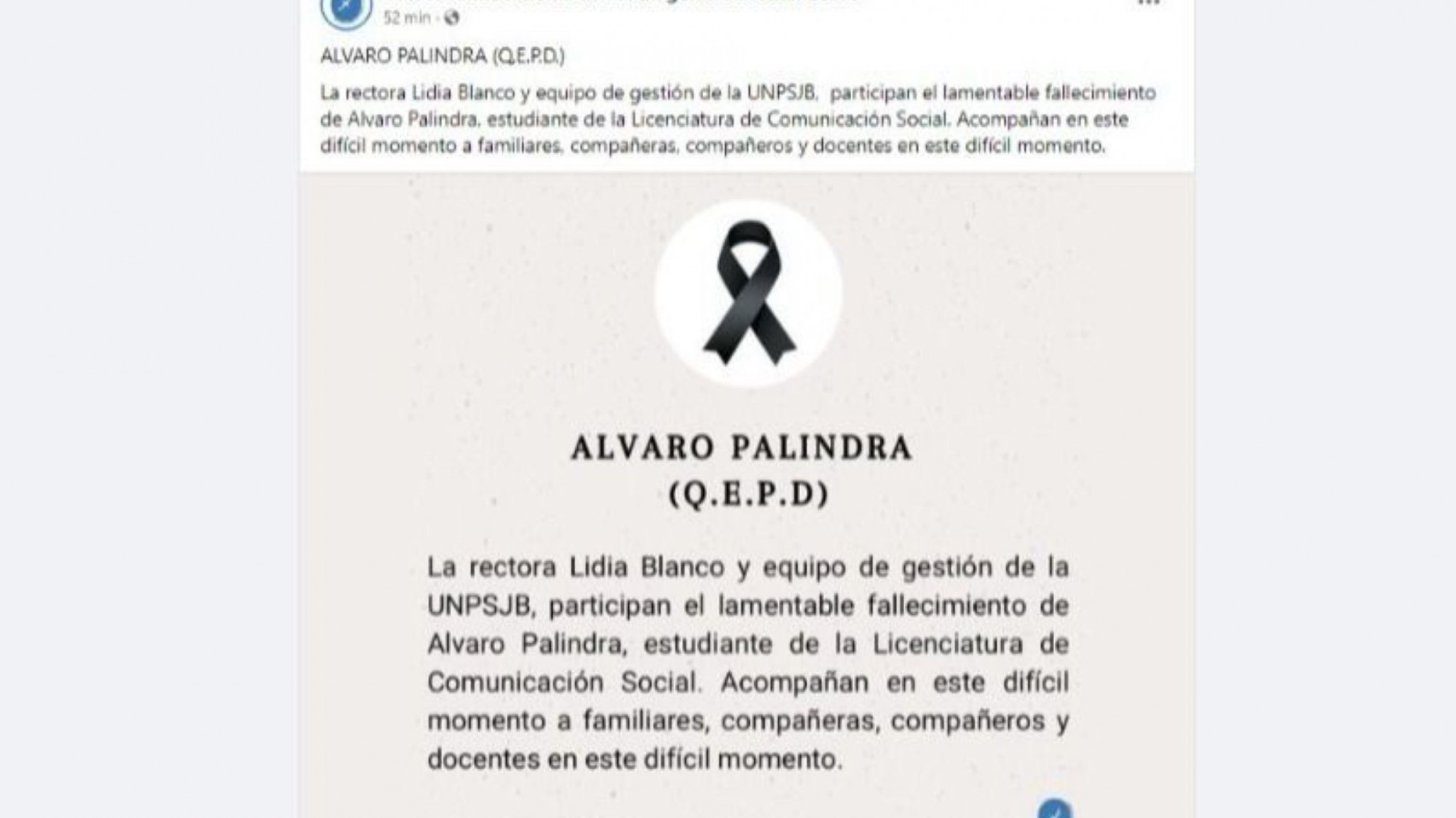 Issa Pfister y la rectora de la UNPSJB lamentaron el fallecimiento de Álvaro Palindra