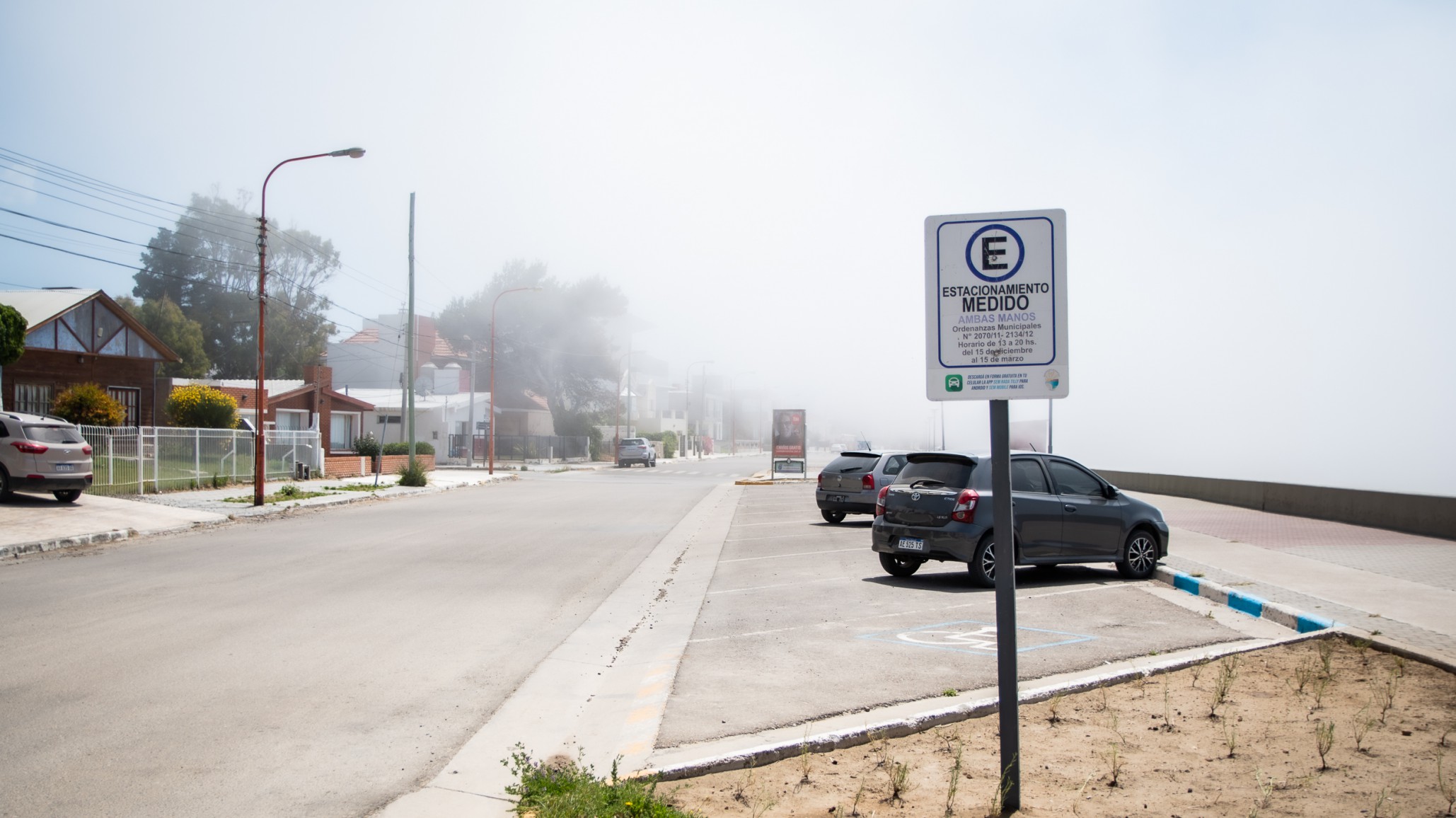 Los vecinos de Rada Tilly pueden gestionar el libre estacionamiento para frentistas