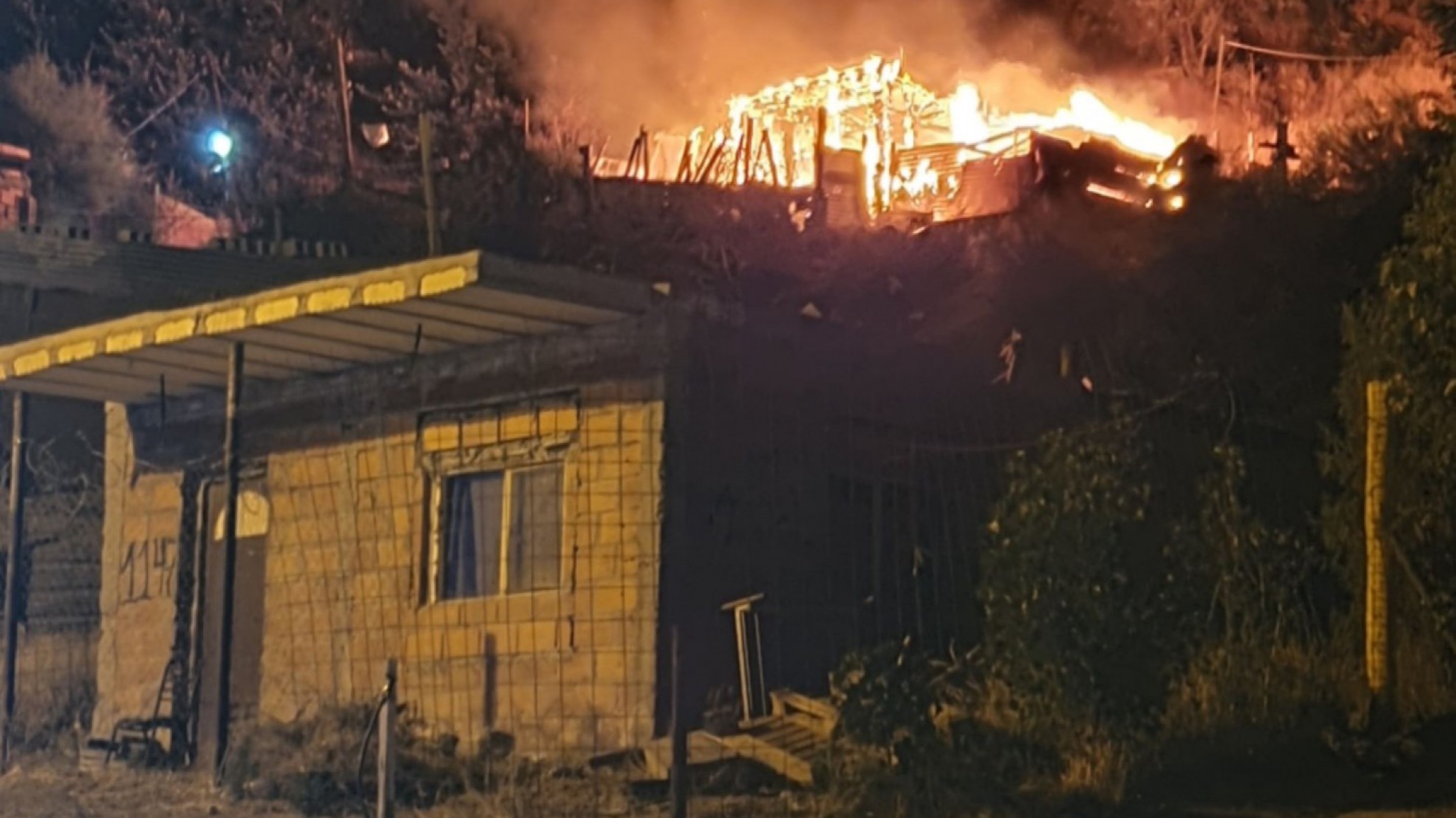 Hubo un incendio en una vivienda abandonada del centro