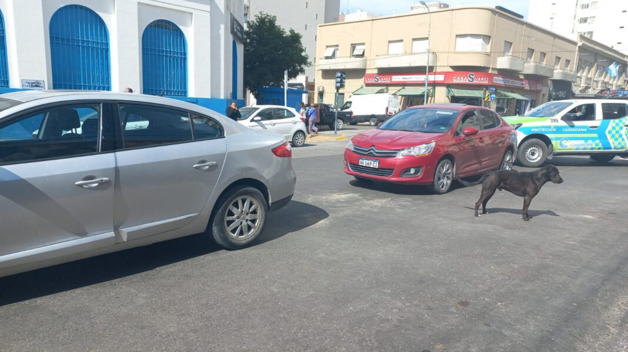 Una sexagenaria terminó en el hospital tras un choque