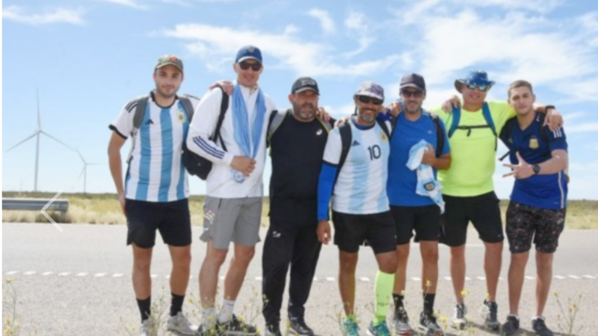 De Trelew a Madryn caminando “por la Selección”