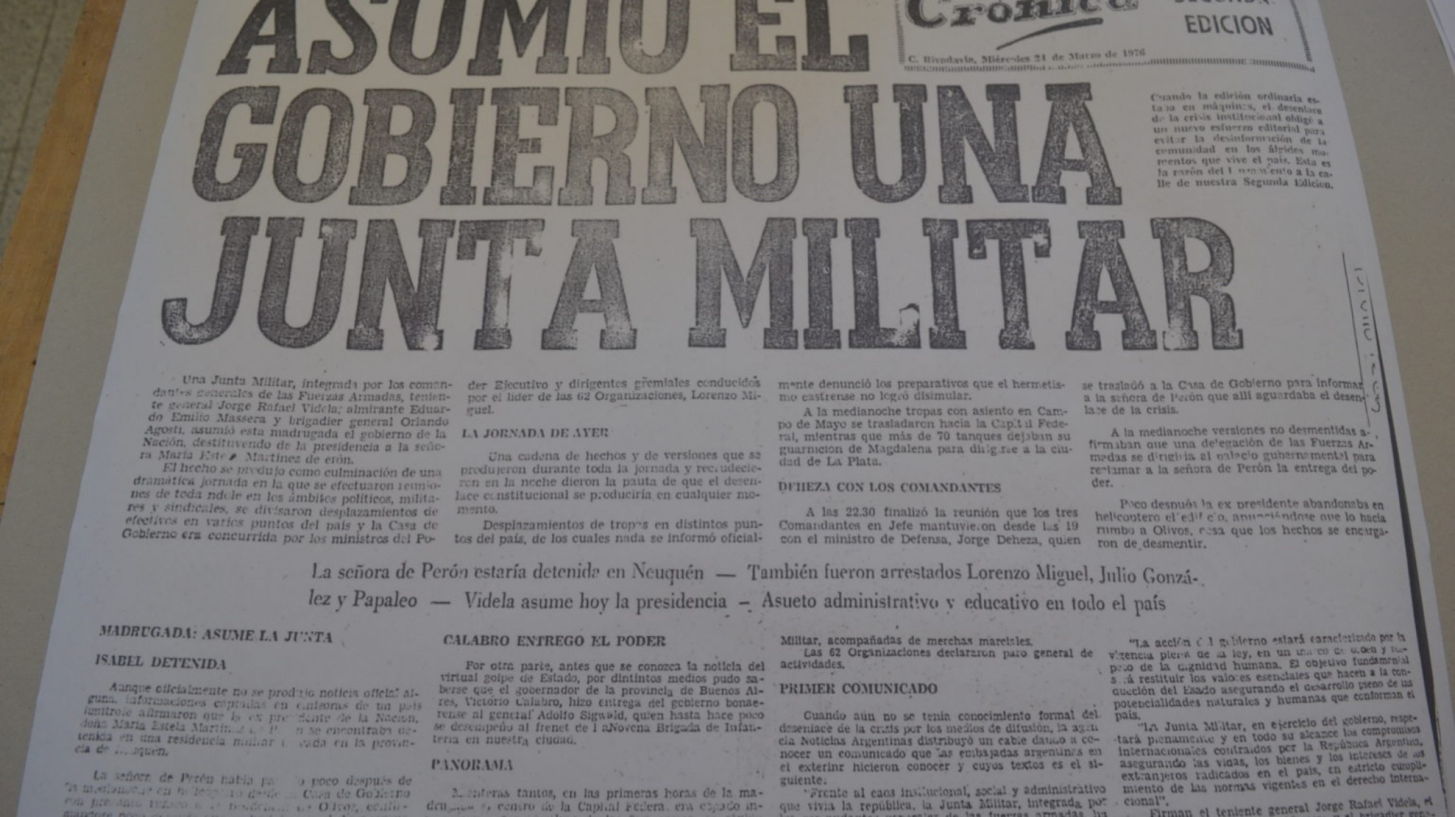 El Municipio de Comodoro conmemoró el Día de la Memoria con actividades culturales