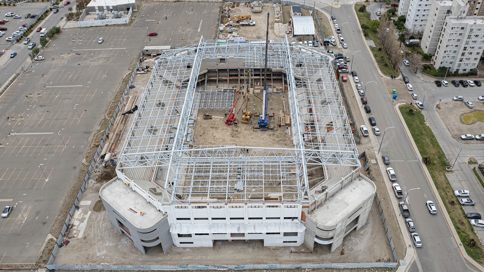 Comenzaron las obras de techado del Estadio Centenario