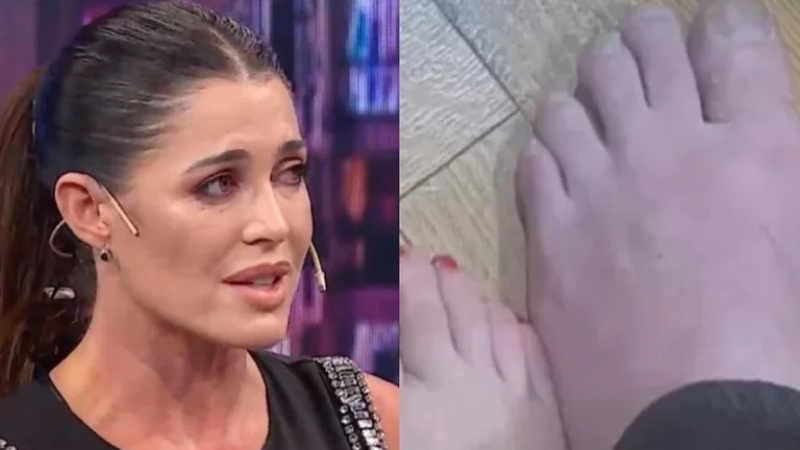 Pamela David quedó asombrada al ver la foto del pie de Fátima Florez y Milei