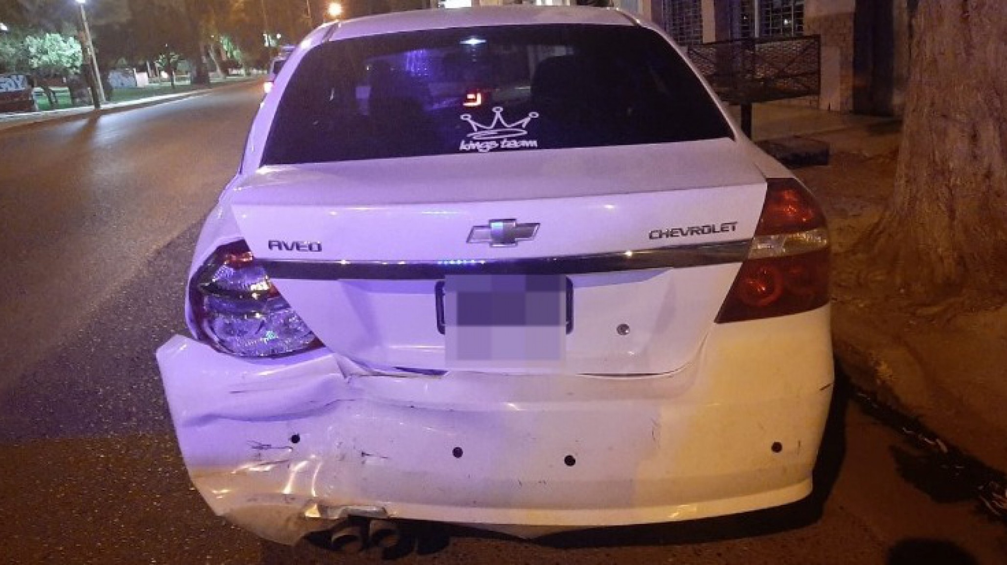 Choque: En la madrugada del día de los enamorados, un hombre terminó golpeado