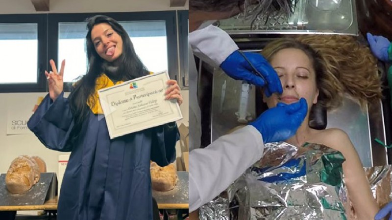 Oriana Sabatini estudia tanatopraxia: un oficio tabú