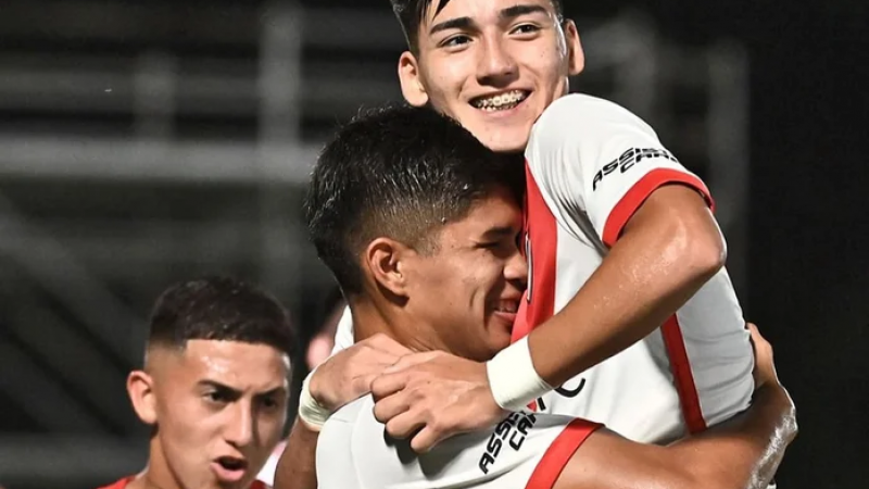 El comodorense Ian Subiabre hizo su primer gol con River Plate