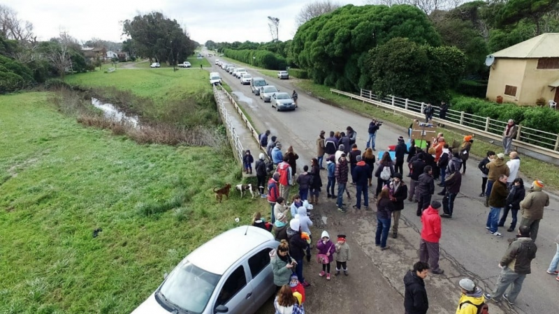 Chapadmalal: vecinos cortan la Ruta 11 solicitando más policías en la zona