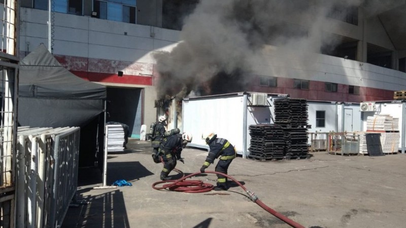 Se prendió fuego El Monumental
