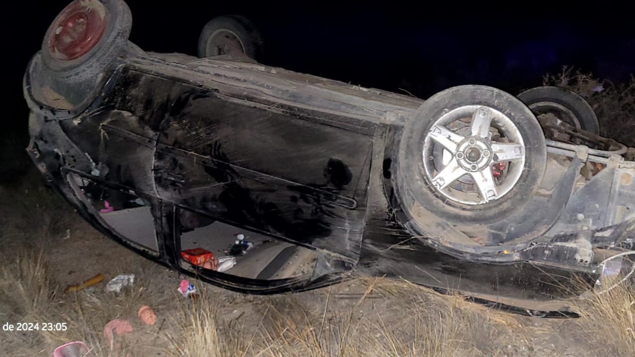 Vuelco en ruta 3: Una familia con un bebé incluido terminaron lesionados