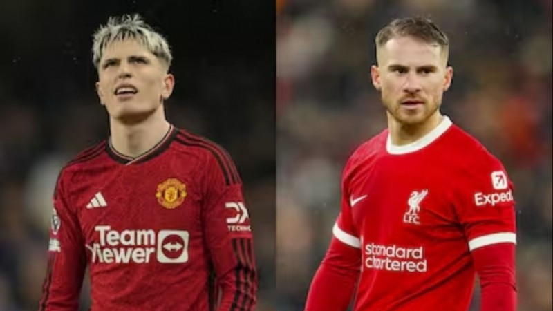 Duelo argentino: el Manchester United y el Liverpool empataron con Garnacho y Mac Allister titulares