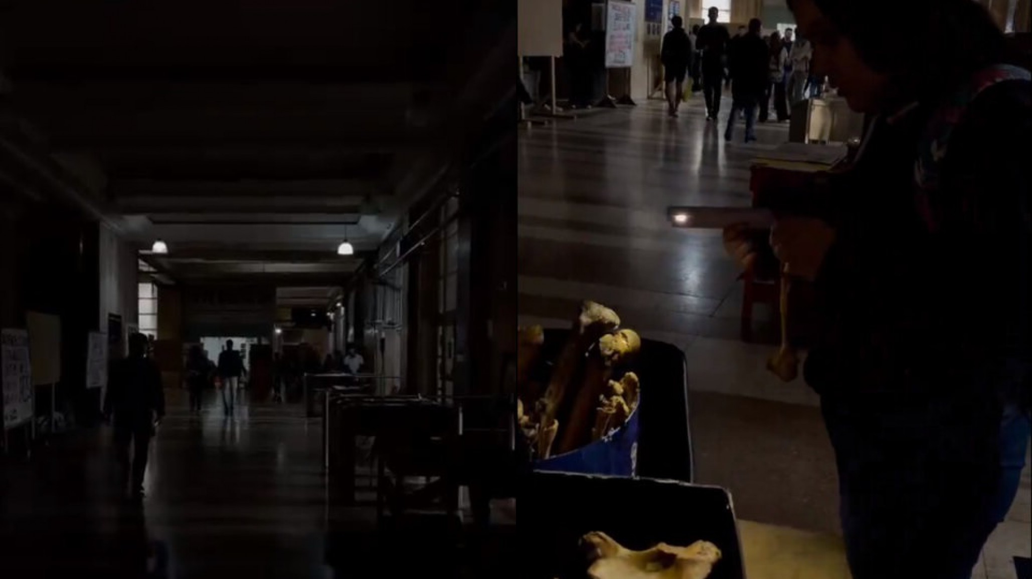 Interrumpieron el servicio eléctrico en las áreas comunes de la Facultad de Medicina