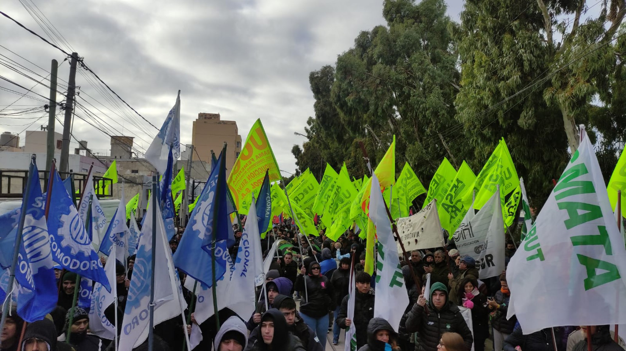 Concentraciones en Comodoro por el Día del Trabajador