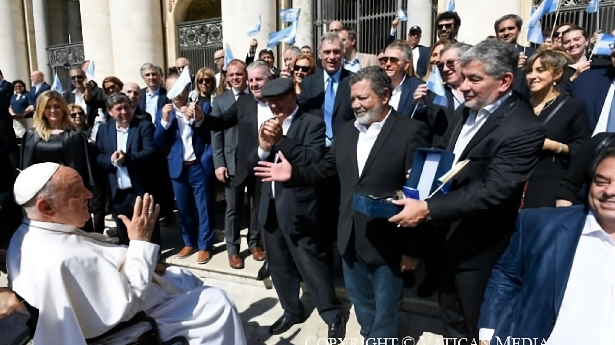 Sindicalistas Chubutenses visitaron al Papa Francisco