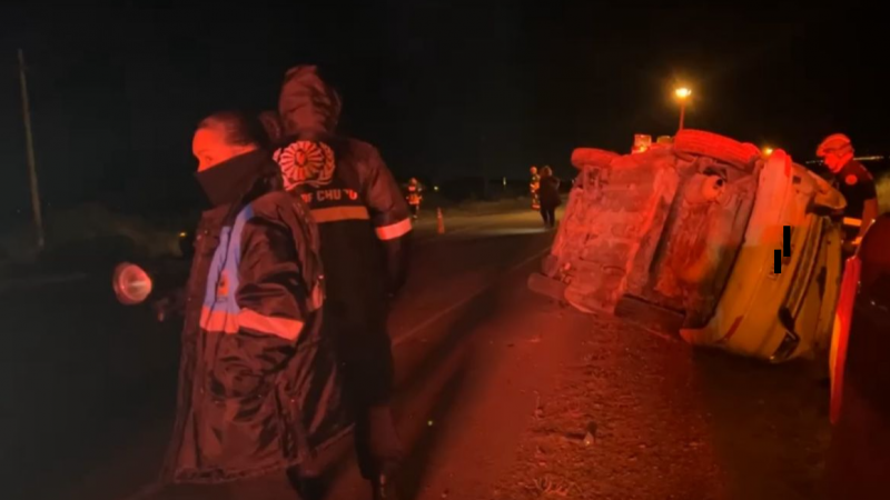 Un custodio del Gobernador volcó y fue hospitalizado con una herida en la cabeza