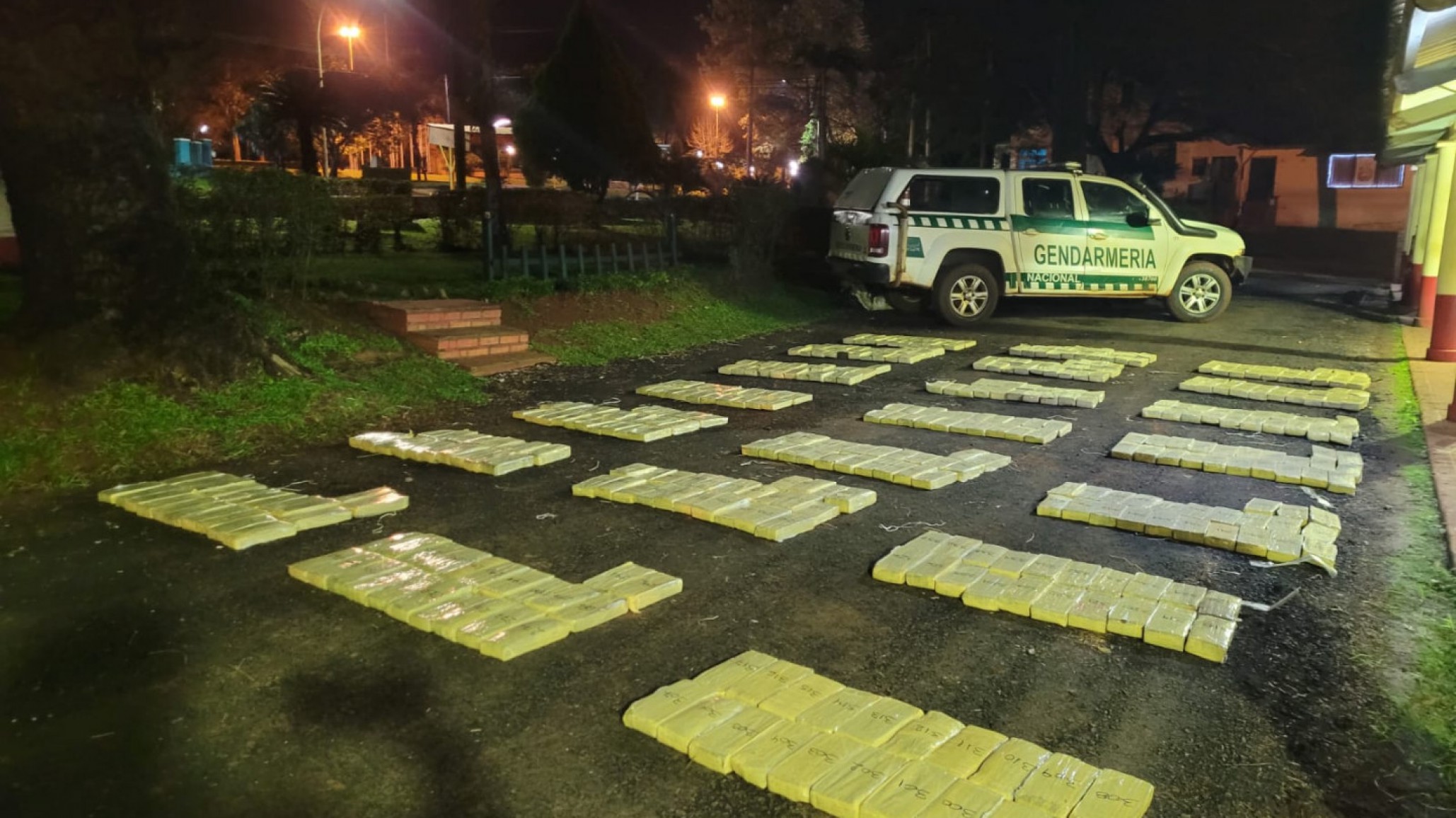 Gendarmería incautó más de 500 kilos de marihuana en un procedimiento en el límite internacional fronterizo