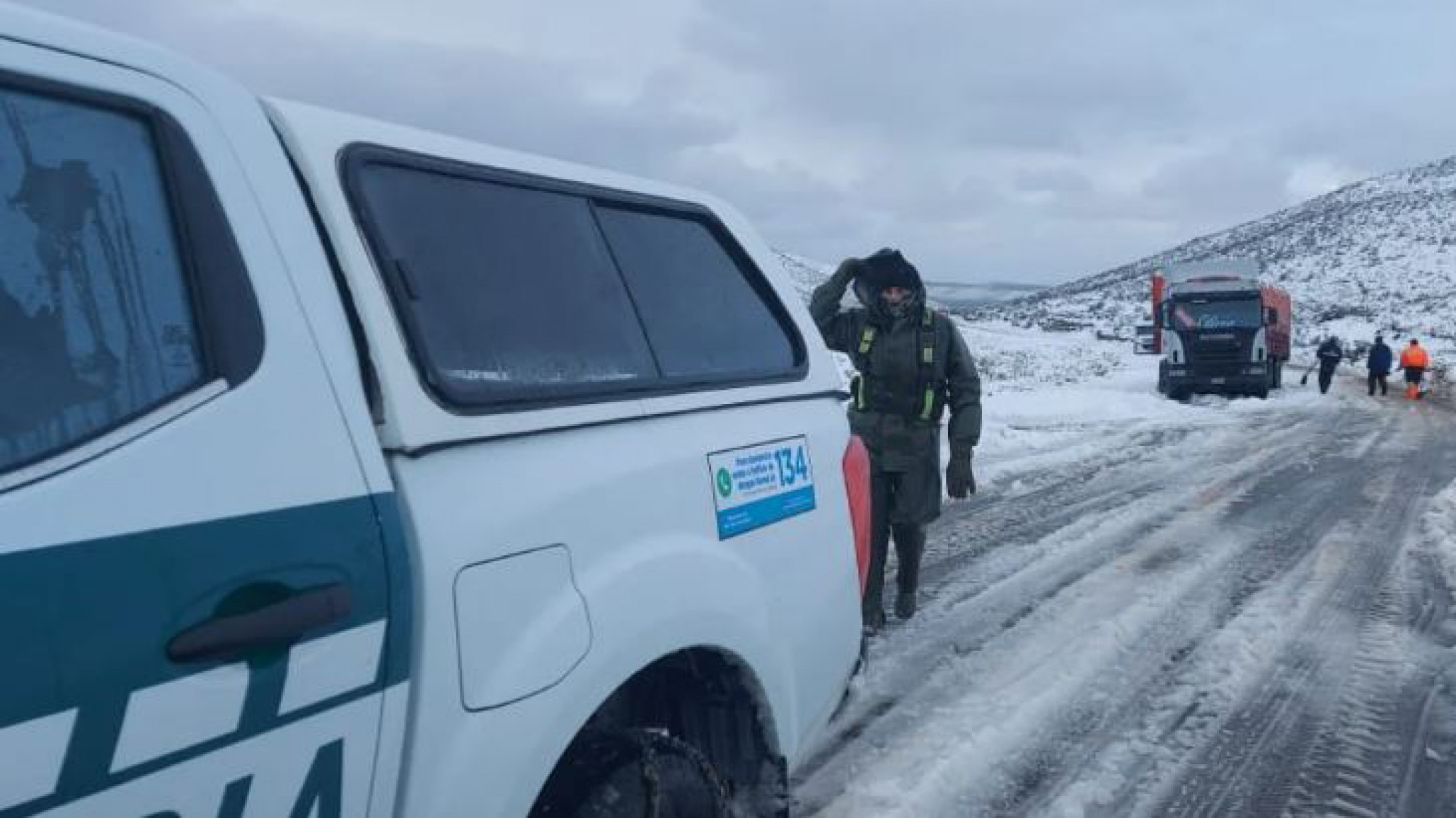 Nuevamente cortaron el tránsito en la ruta 3 entre Comodoro Rivadavia y Trelew