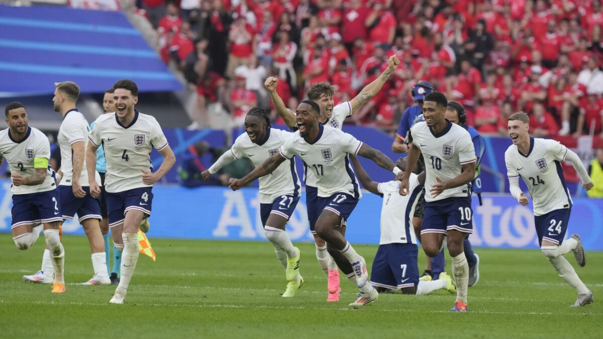 Inglaterra superó a Suiza en un ajustado encuentro y avanza a semifinales de la Eurocopa 2024