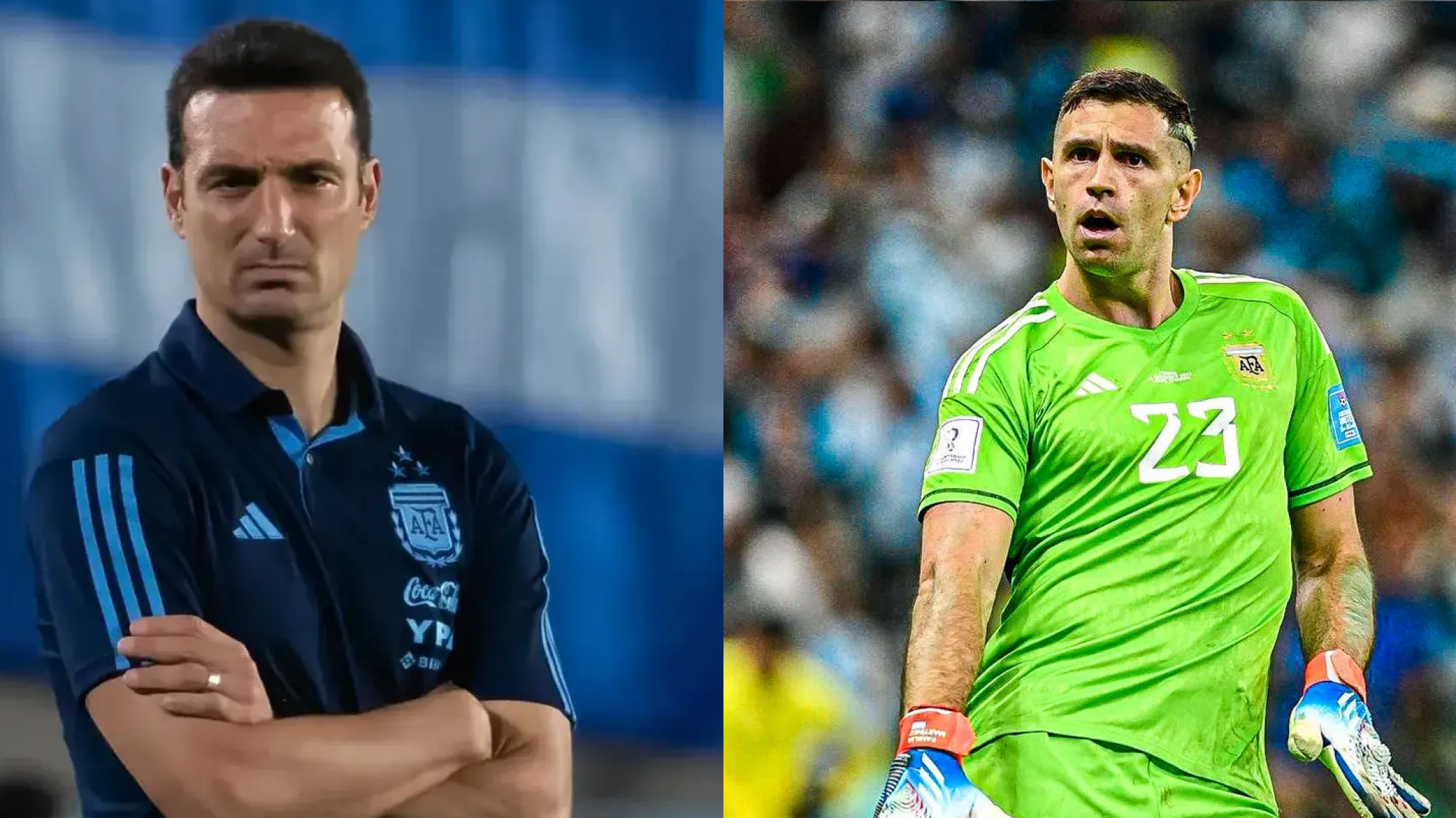 Scaloni sobre la posibilidad de que el "Dibu" anote un gol: ¿Qué dijo?