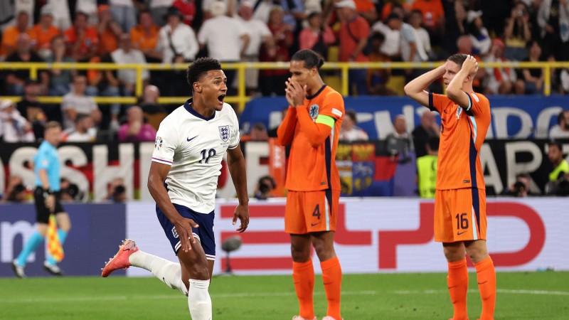 Eurocopa: Inglaterra venció por 2-1 a Países Bajos, con un gol al minuto 90'
