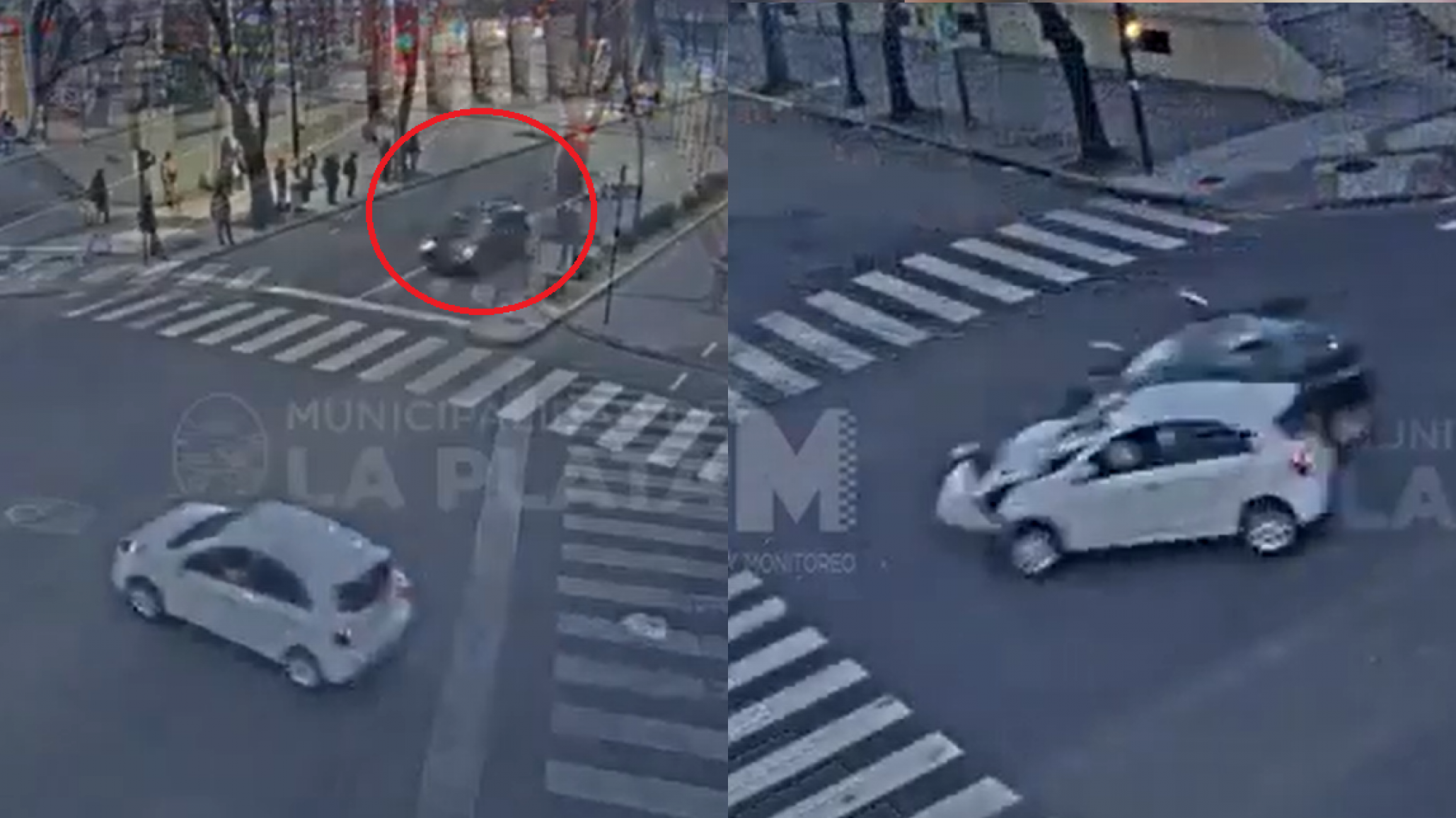 Imprudencia al volante: Cruzó en rojo, chocó otro vehículo y una mujer murió