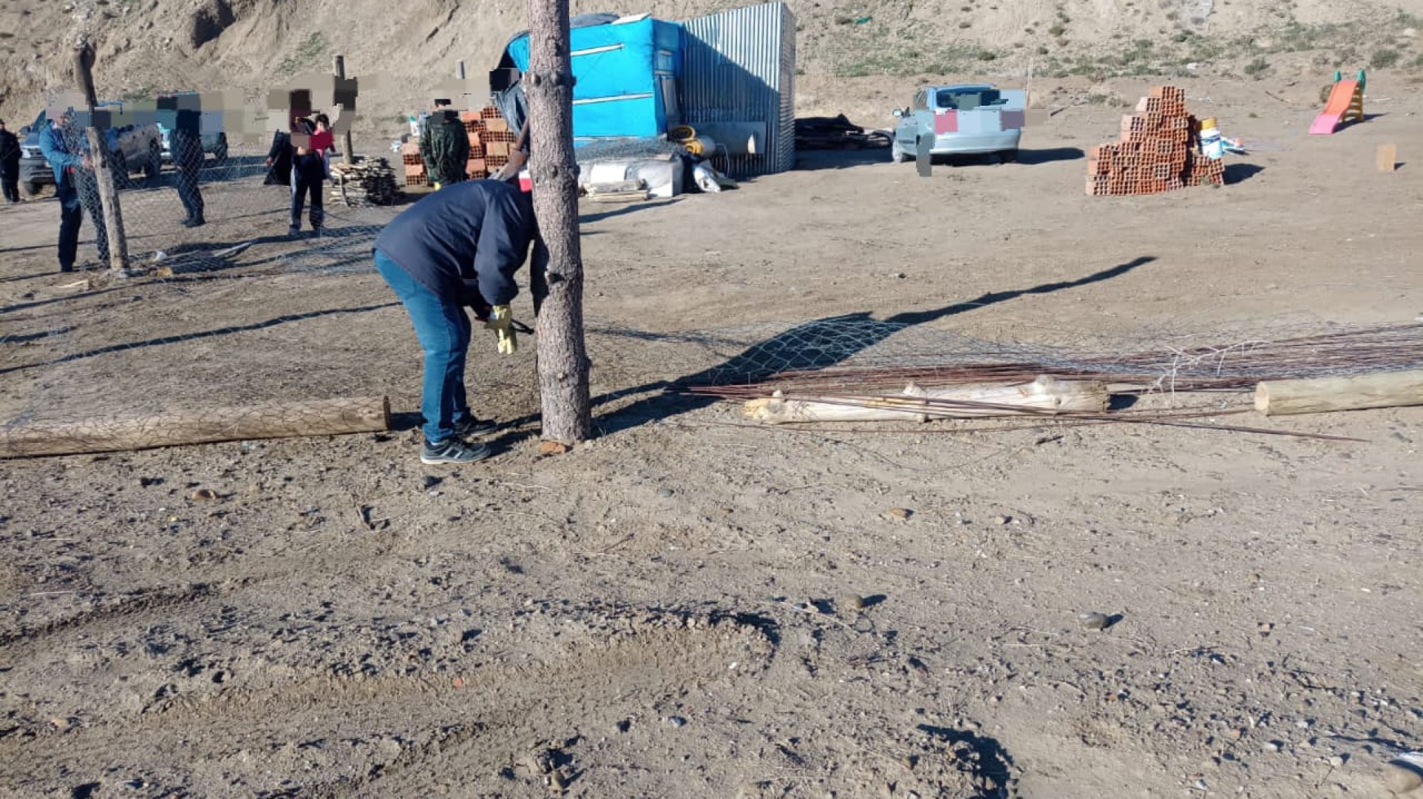 Se realizó un operativo en un terreno usurpado