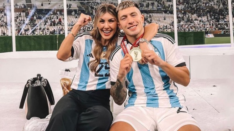 Lisandro Martínez y Muri Benítez serán padres por primera vez