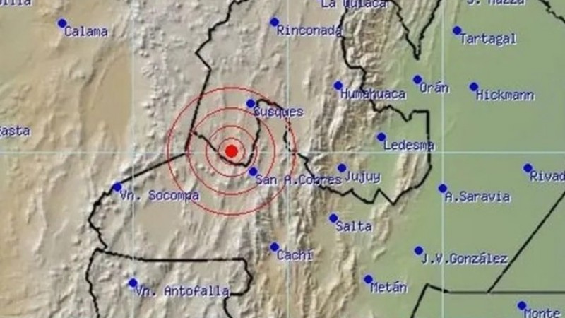 Fuerte sismo sacude Jujuy y se siente en Salta