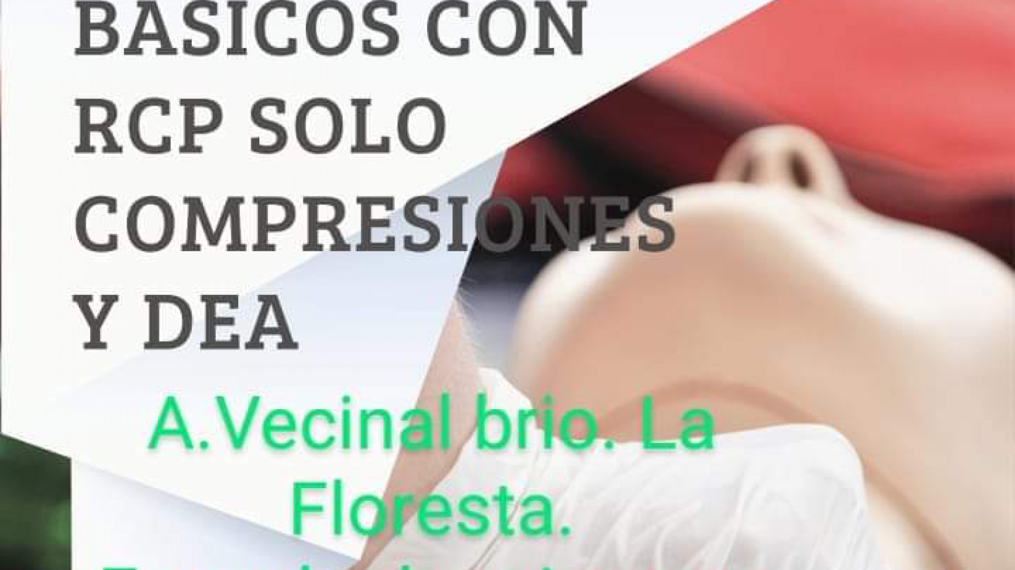 Capacitación gratuita en primeros auxilios y RCP: "La idea es formar una escuela de primeros auxilios para la comunidad"