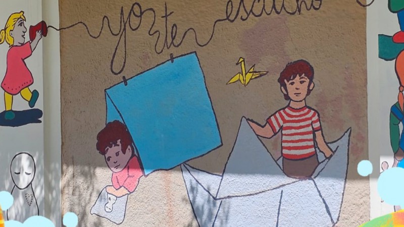 Invitan a vecinos de Comodoro a la bendición de un mural en homenaje a la infancia