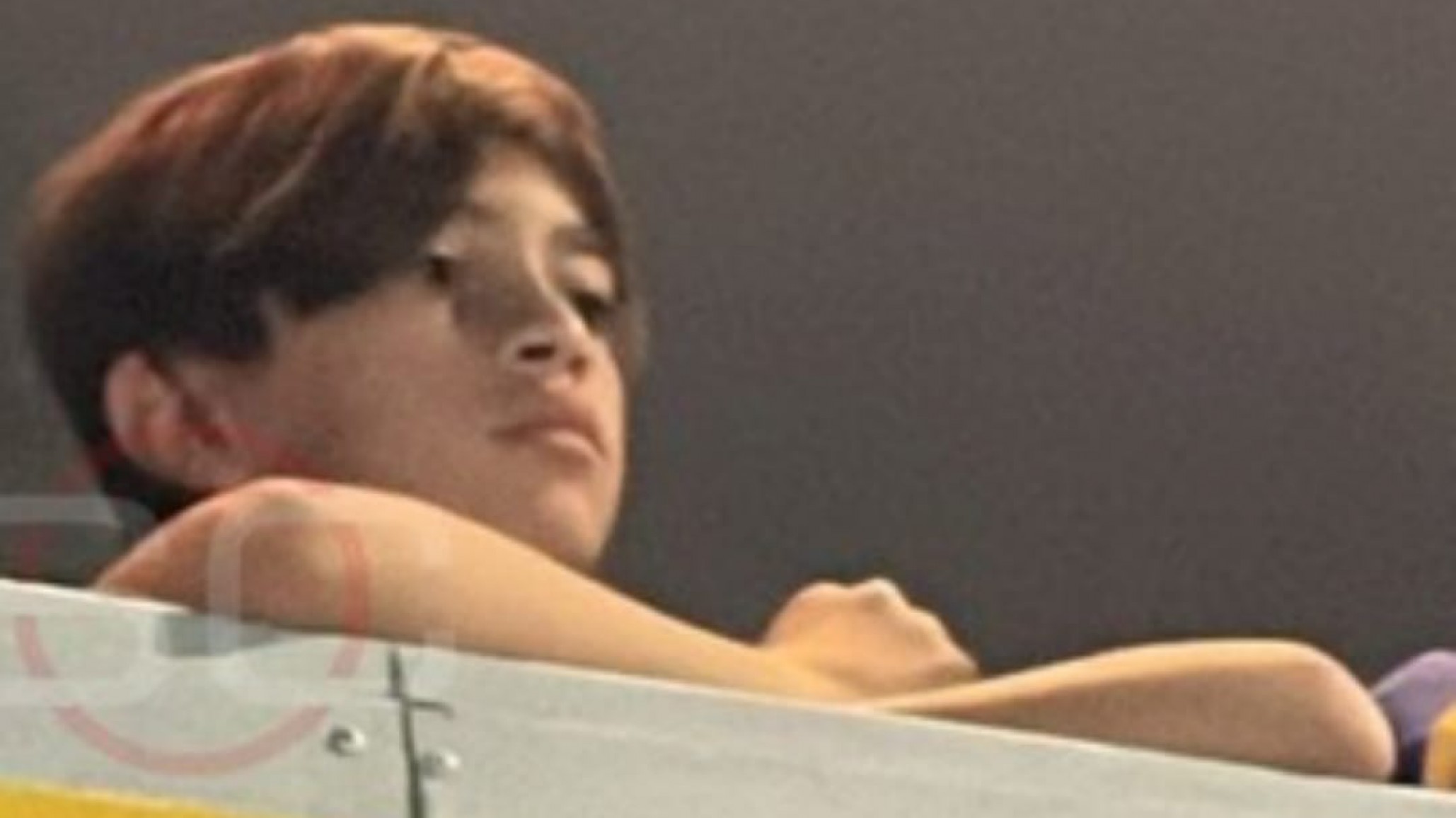 Thiago Messi en la Bombonera