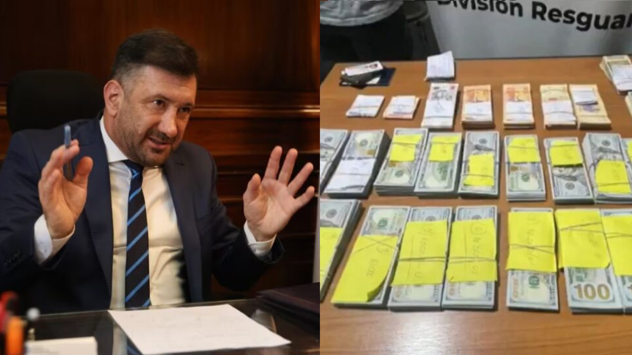 Kueider rompió el silencio tras ser arrestado en la frontera con U$D200.000: "no era mío"