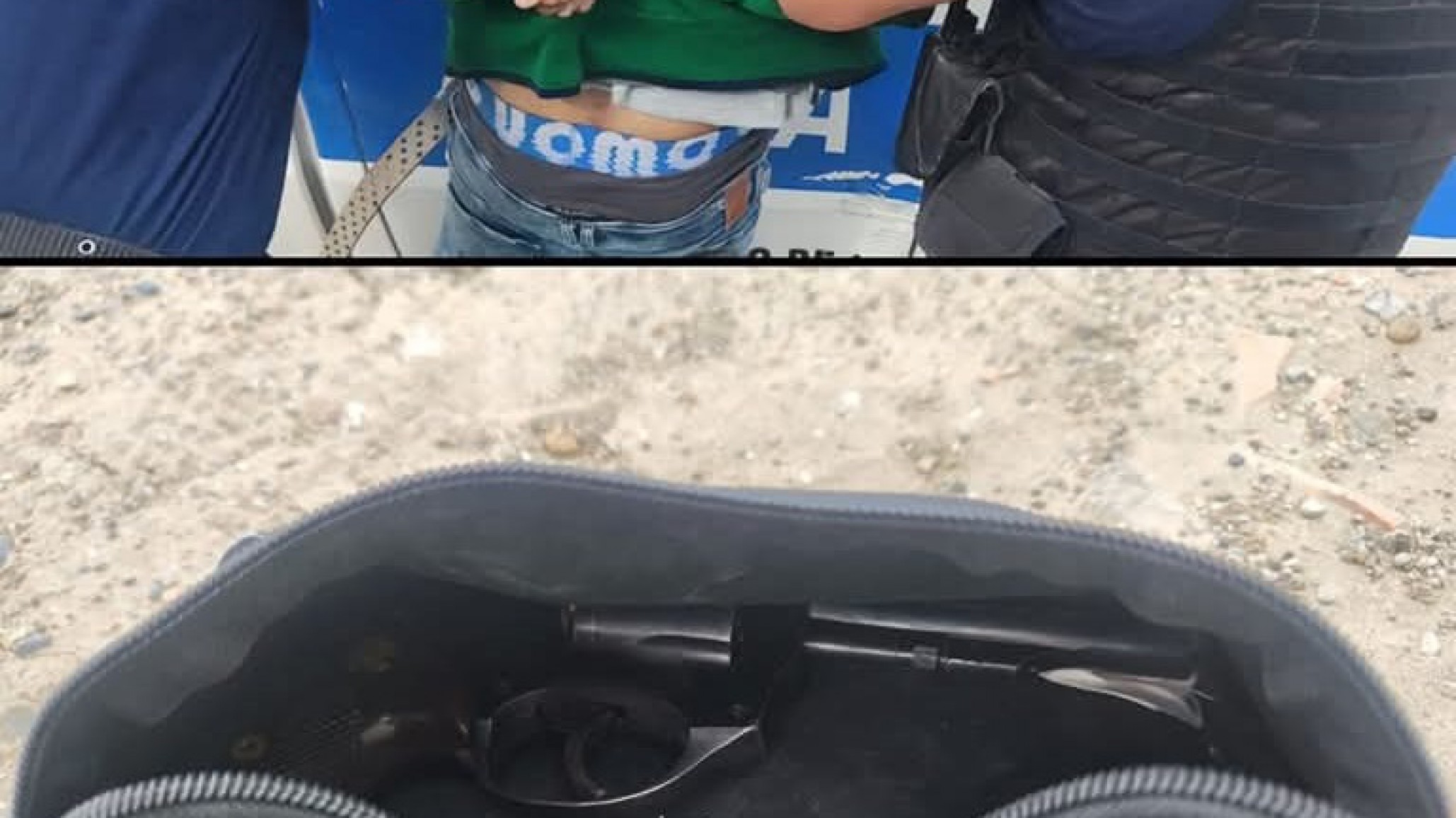 Vio a la policía y descartó una riñonera con una pistola: terminó detenido