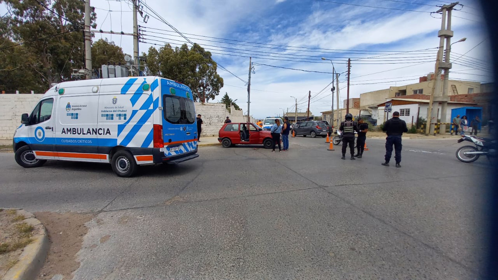 Accidente de tránsito en el barrio José Fuchs