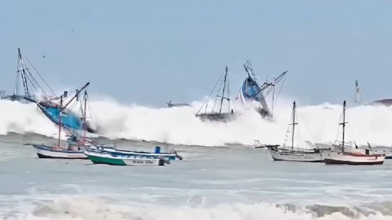 Alerta en el Pacífico: olas de hasta cuatro metros afectan a Chile, Perú y Ecuador